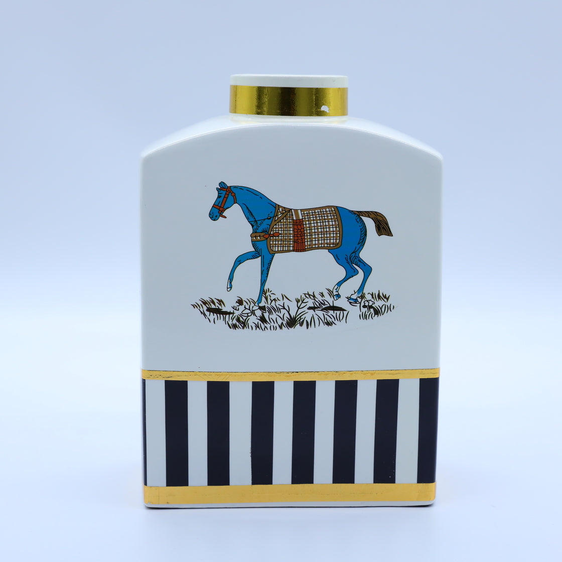 Horse Patterned Luxury Vase
