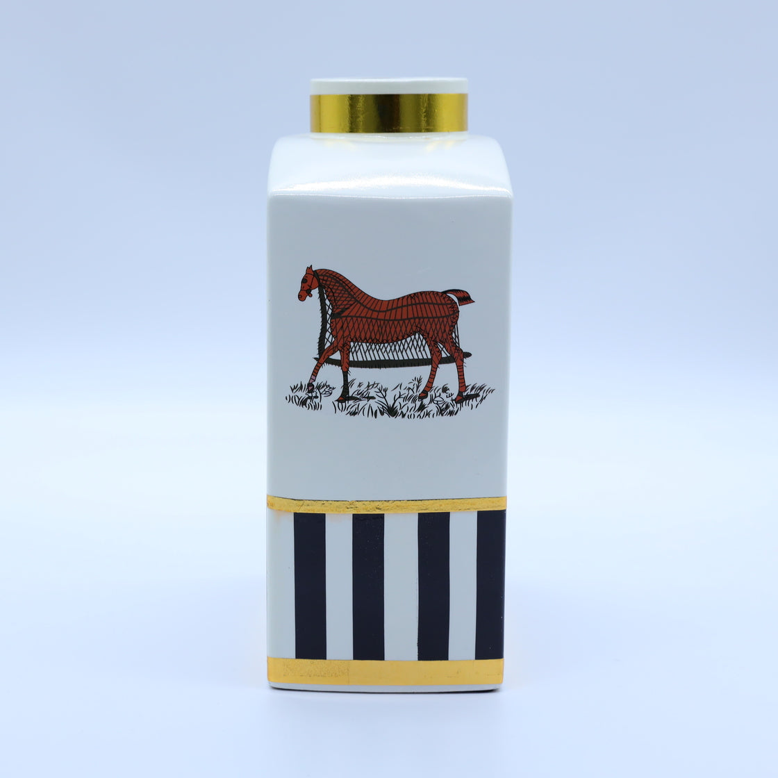 Horse Patterned Luxury Vase