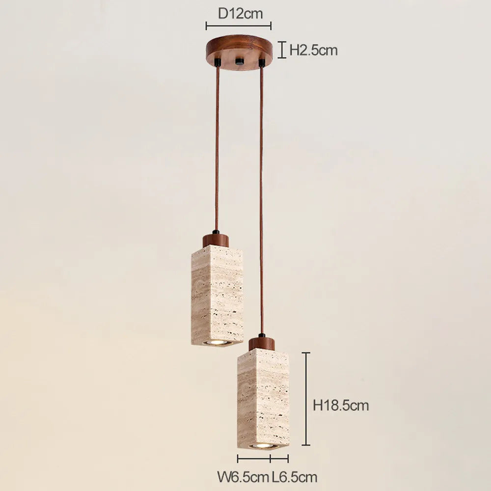 Travertina Duo Pendant Lights