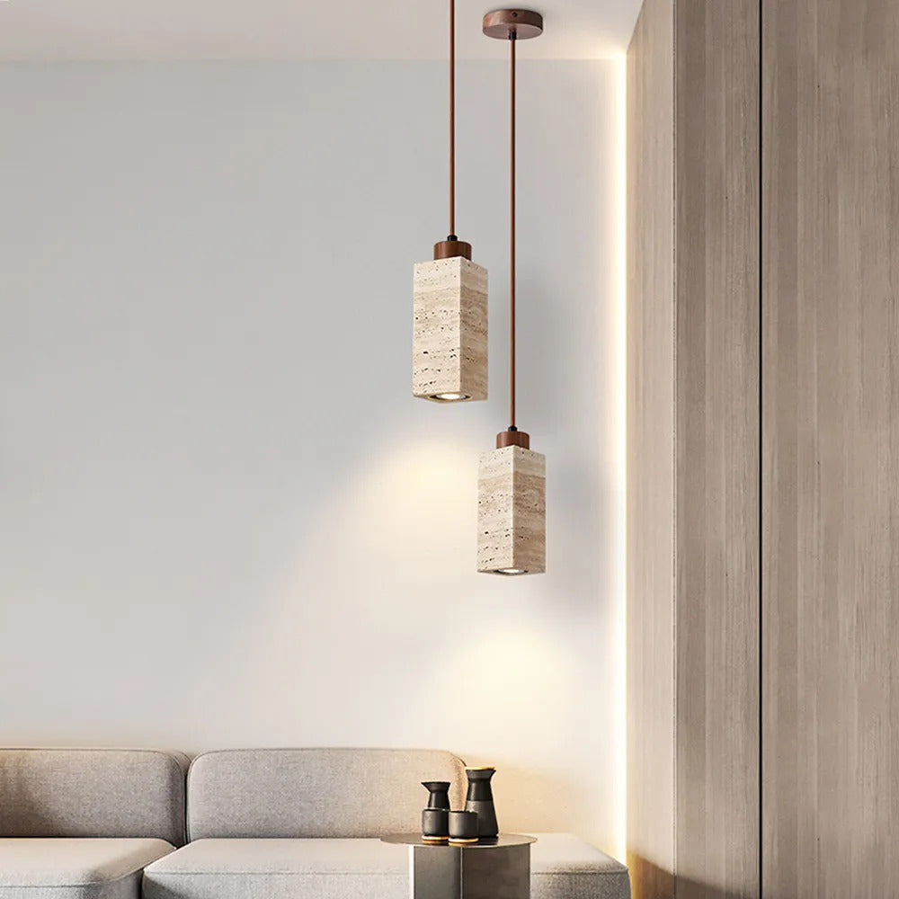 Travertina Duo Pendant Lights