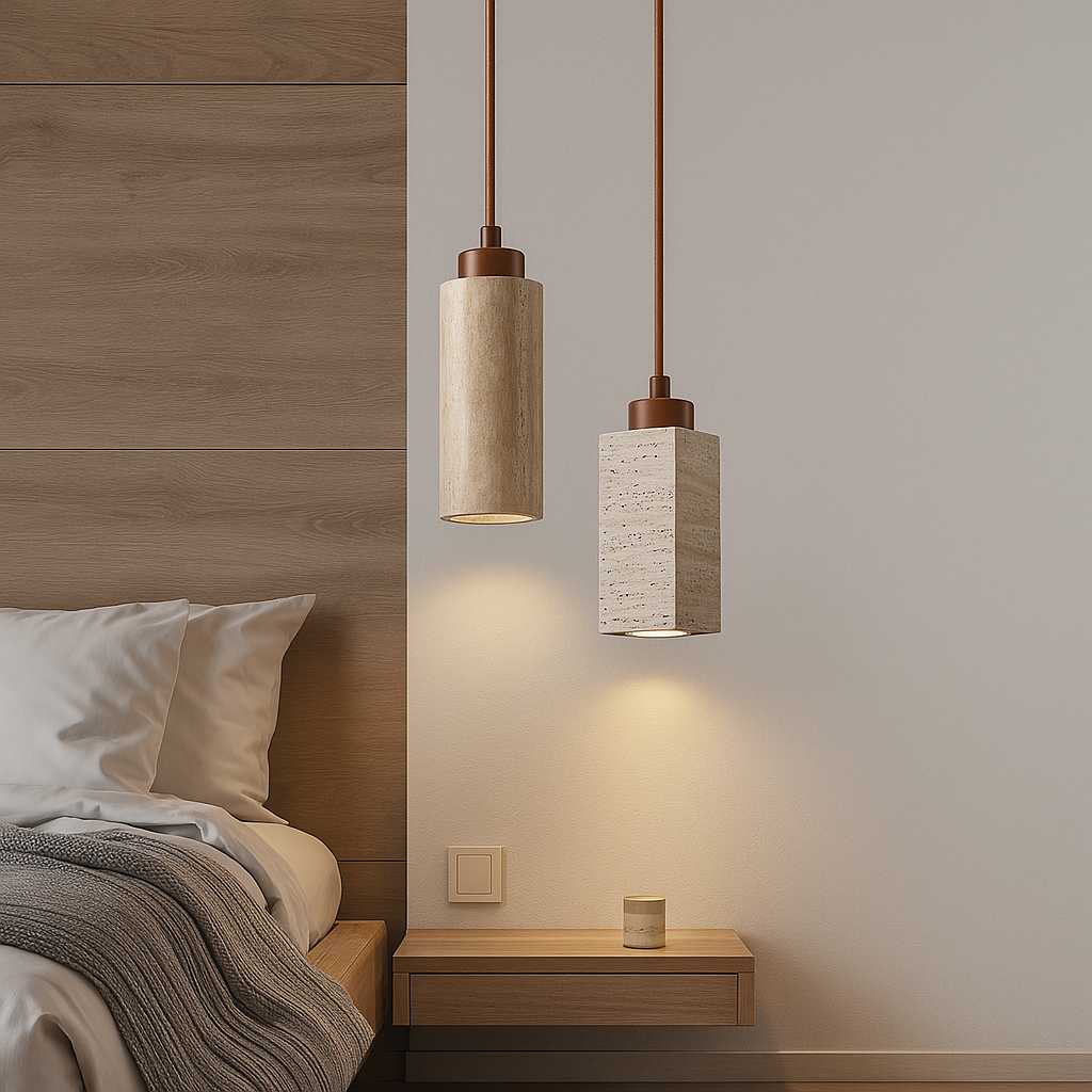 Travertina Duo Pendant Lights