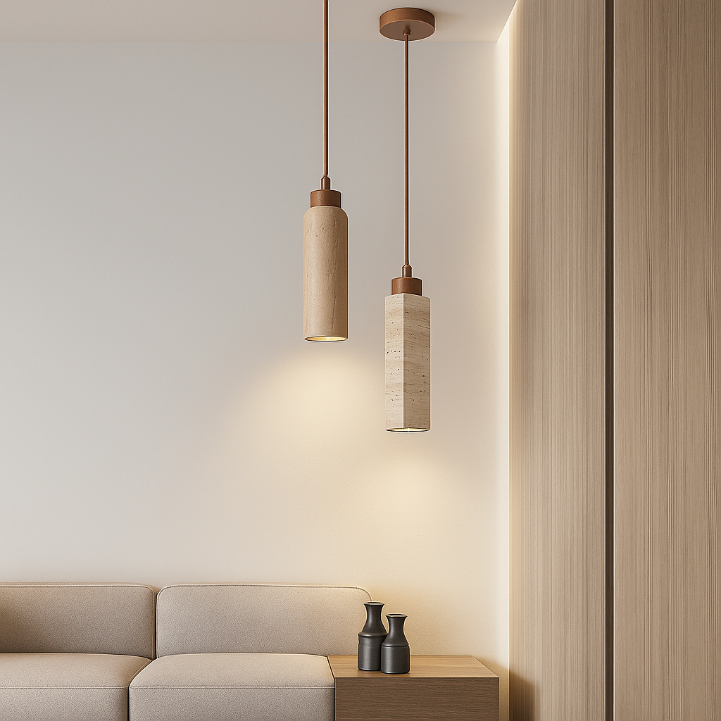 Travertina Duo Pendant Lights