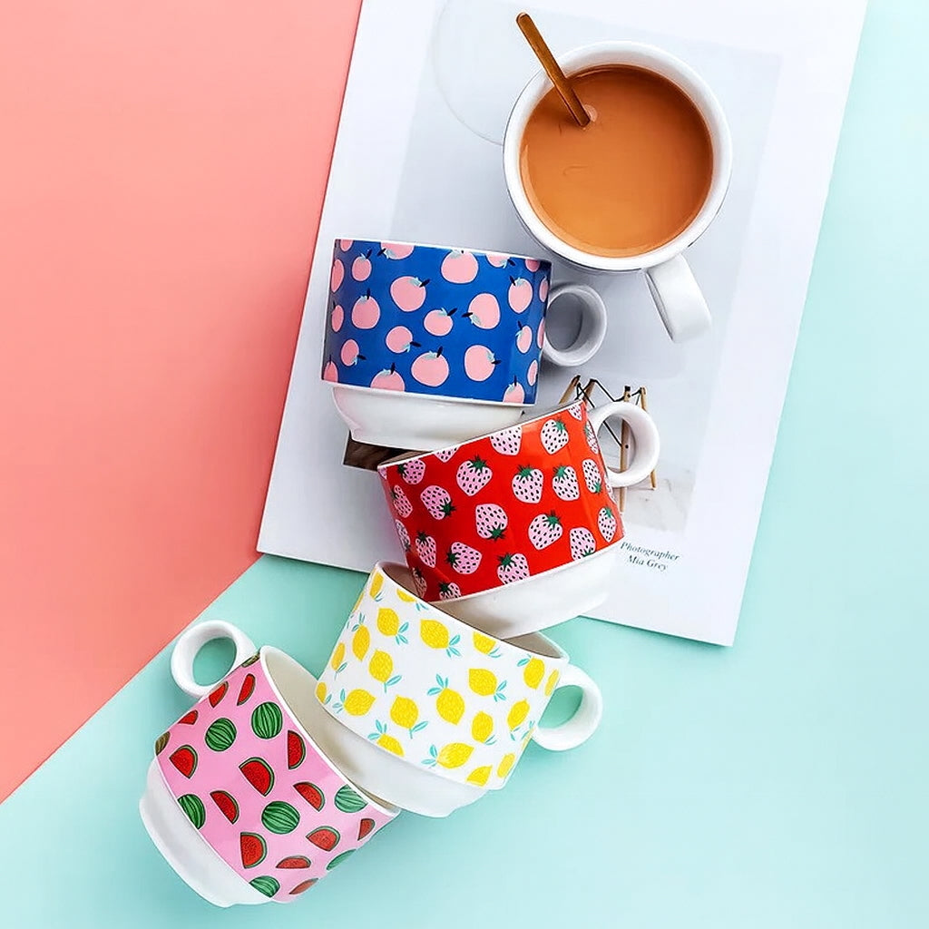 Fruit Fiesta Coffee Mug Set Of 4