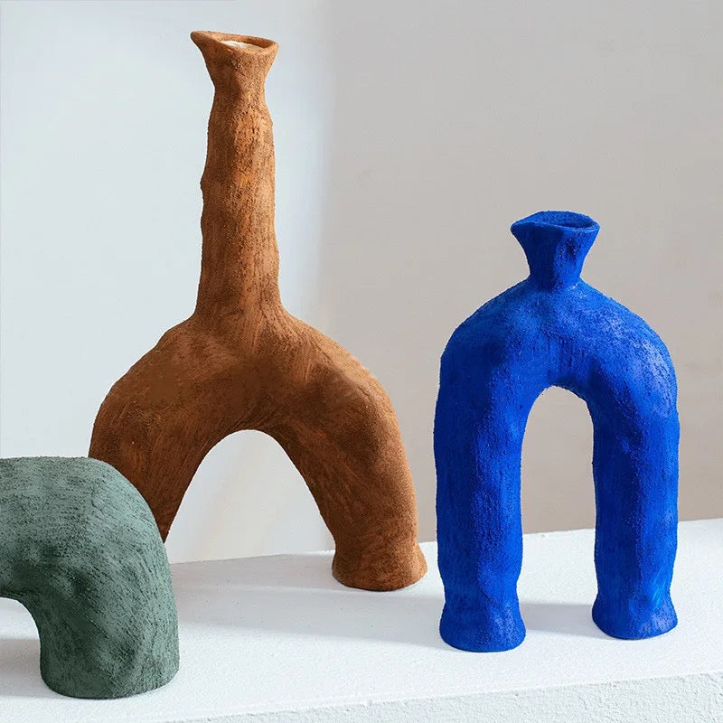 Strawman Shaped Ceramic Vases