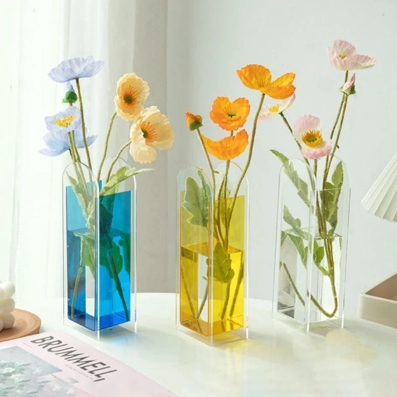 Fluorescent Acrylic Vases