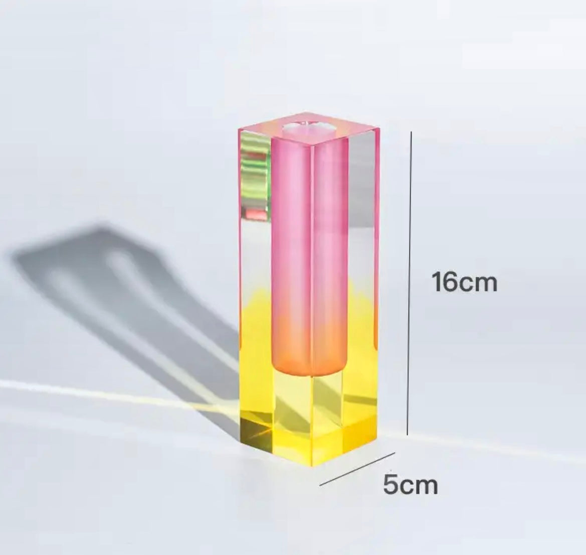 Rainbow Acrylic Candle Holders