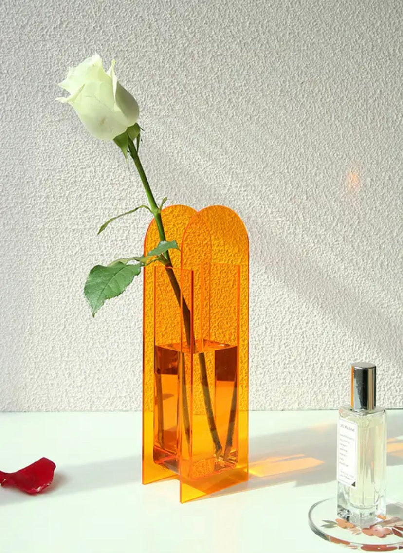 Fluorescent Acrylic Vases
