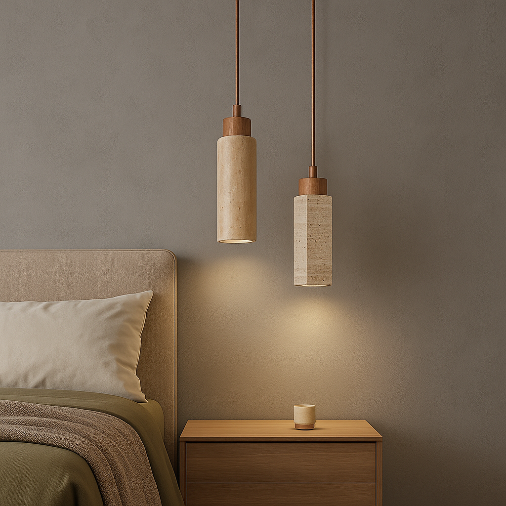 Travertina Duo Pendant Lights