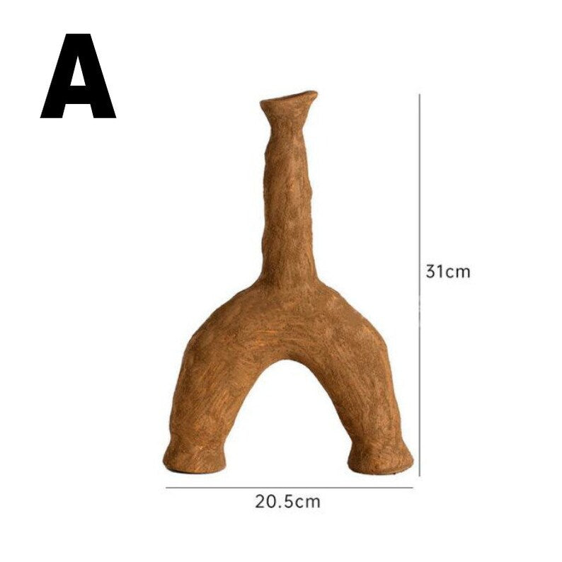 Strawman Shaped Ceramic Vases