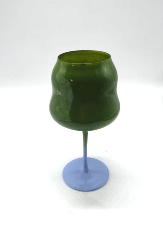 Rainbow Twist Wine Glasses