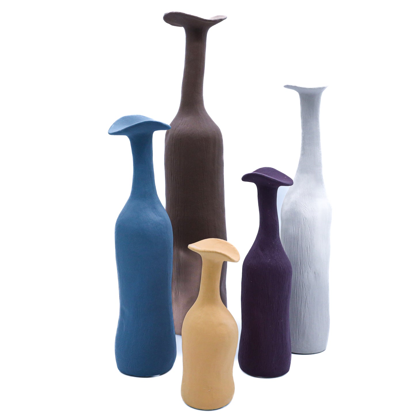 Circular Pillar Shaped Morandi Vases