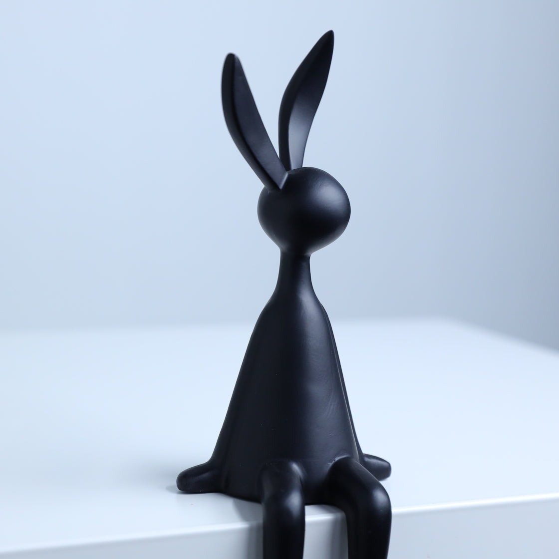 Elegantly Sitting Rabbit Duo