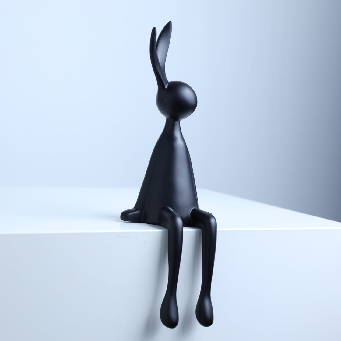 Elegantly Sitting Rabbit Duo