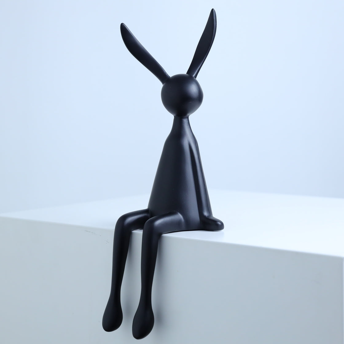 Elegantly Sitting Rabbit Duo