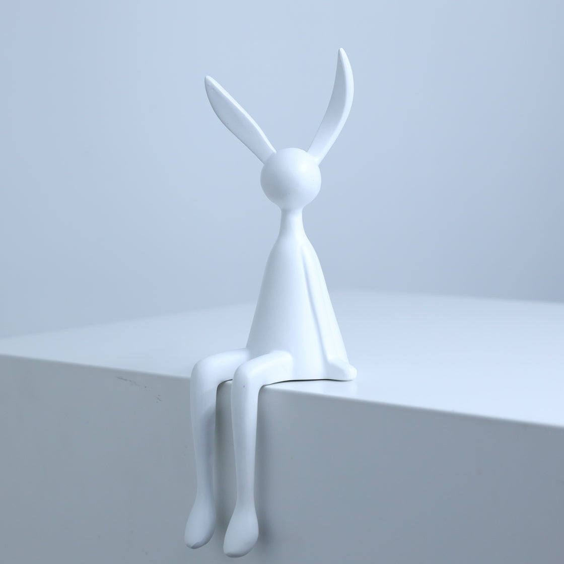 Elegantly Sitting Rabbit Duo