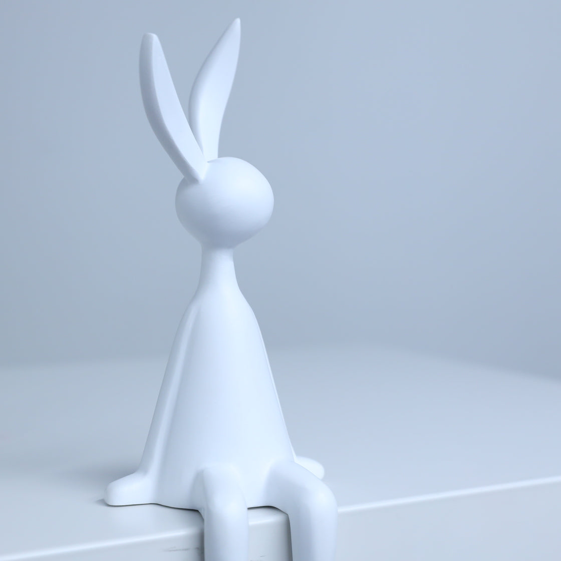 Elegantly Sitting Rabbit Duo