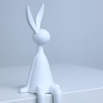 Elegantly Sitting Rabbit Duo