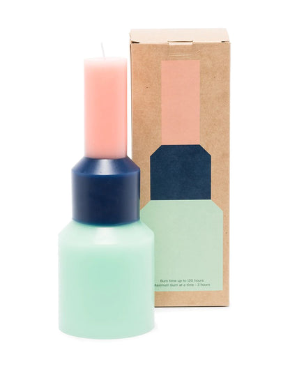 Vibrant Pillar Rainbow Candles