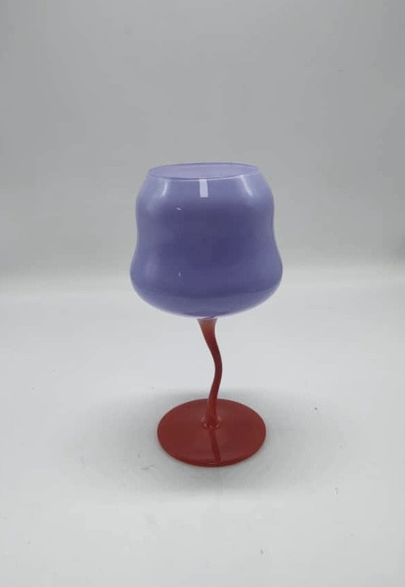 Rainbow Twist Wine Glasses
