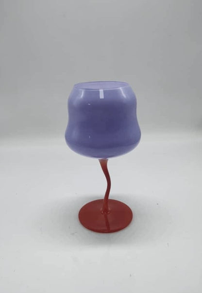 Rainbow Twist Wine Glasses