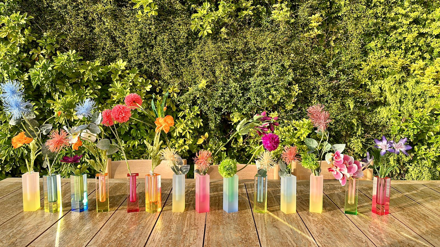Rainbow Acrylic Candle Holders