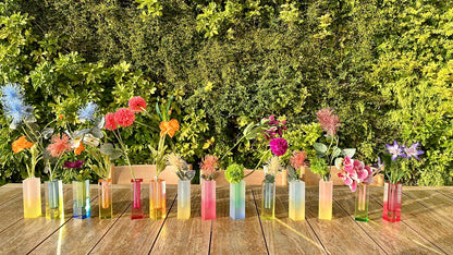 Rainbow Acrylic Candle Holders
