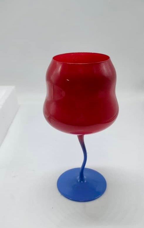 Rainbow Twist Wine Glasses