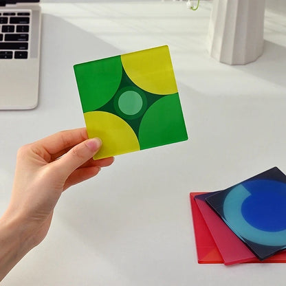 Geometric Harmony Cup Coasters- Set of 4