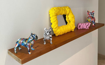 Grafitti-Style Bulldog Figurines