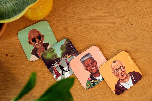 Famous Faces Cup Coasters