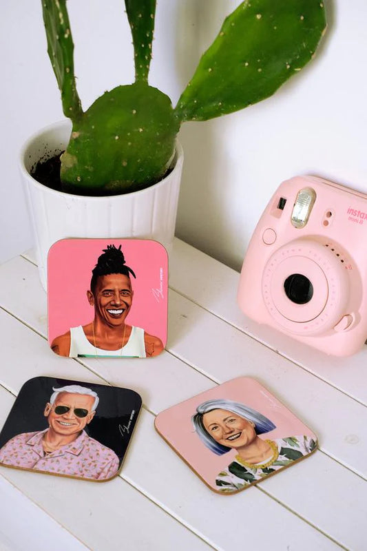 Famous Faces Cup Coasters