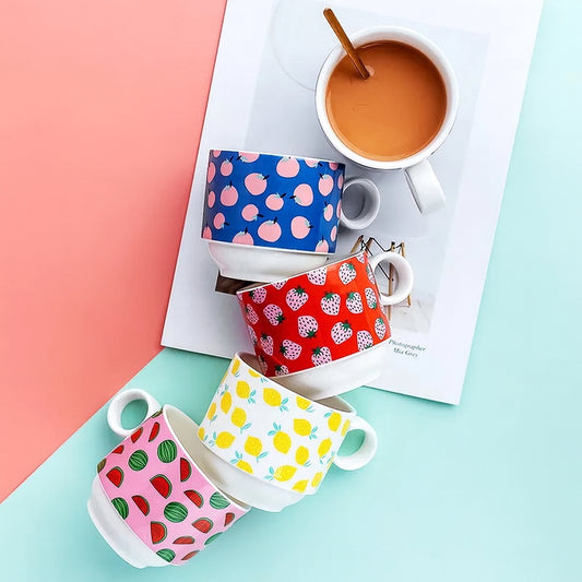 Fruit Fiesta Coffee Mug Set Of 4