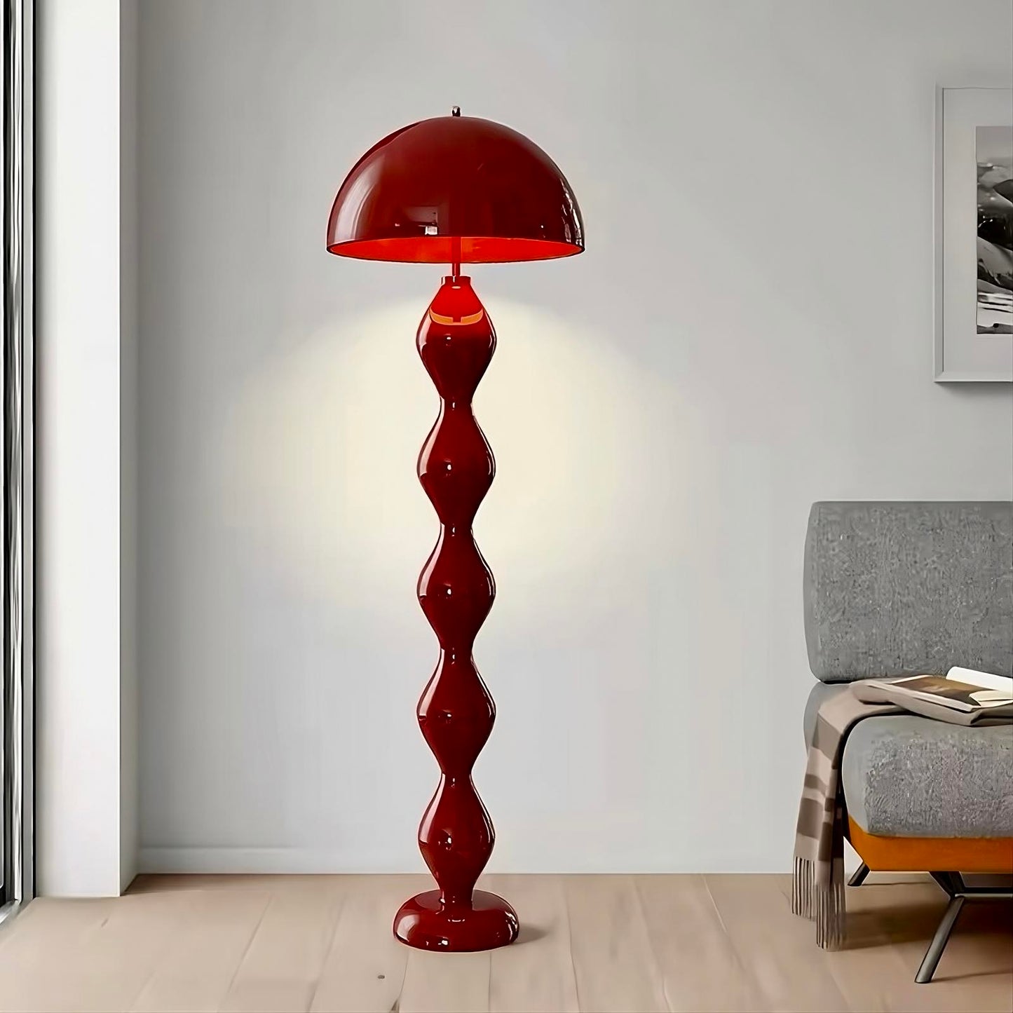 Mushroom Glow Modern Floor Lamp