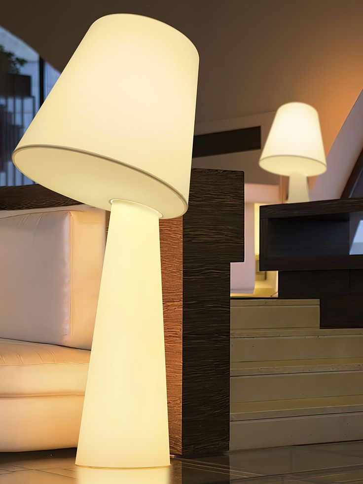 Angled Floor Lamp With Soft Glow