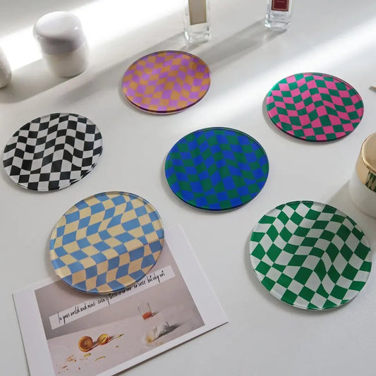 Checkered Cup Coasters