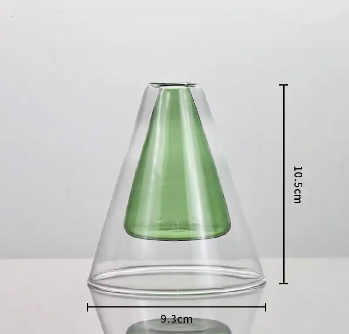 Colorful Double Glass Vases