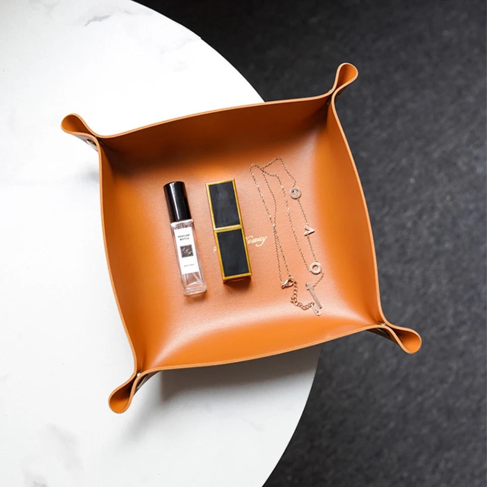 Leather Accessories Tray