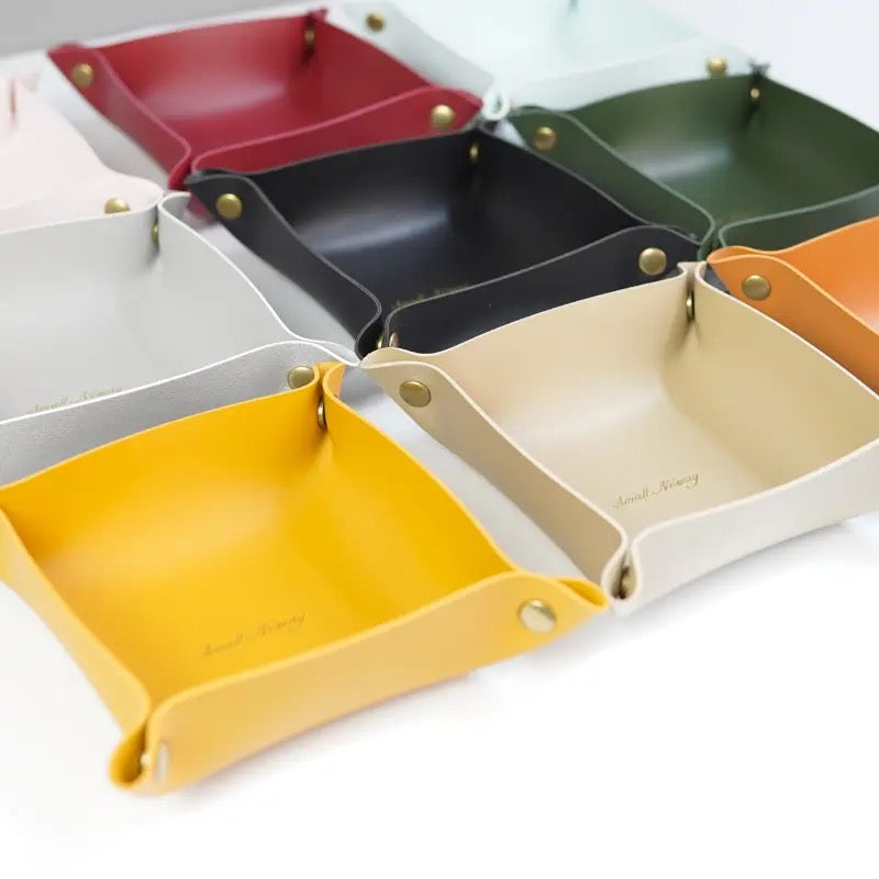 Leather Accessories Tray