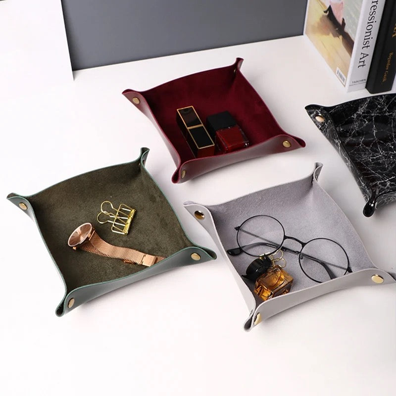 Leather Accessories Tray