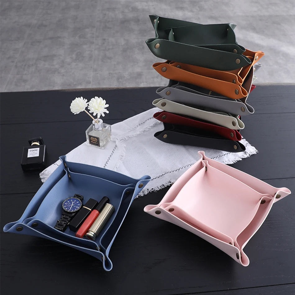 Leather Accessories Tray