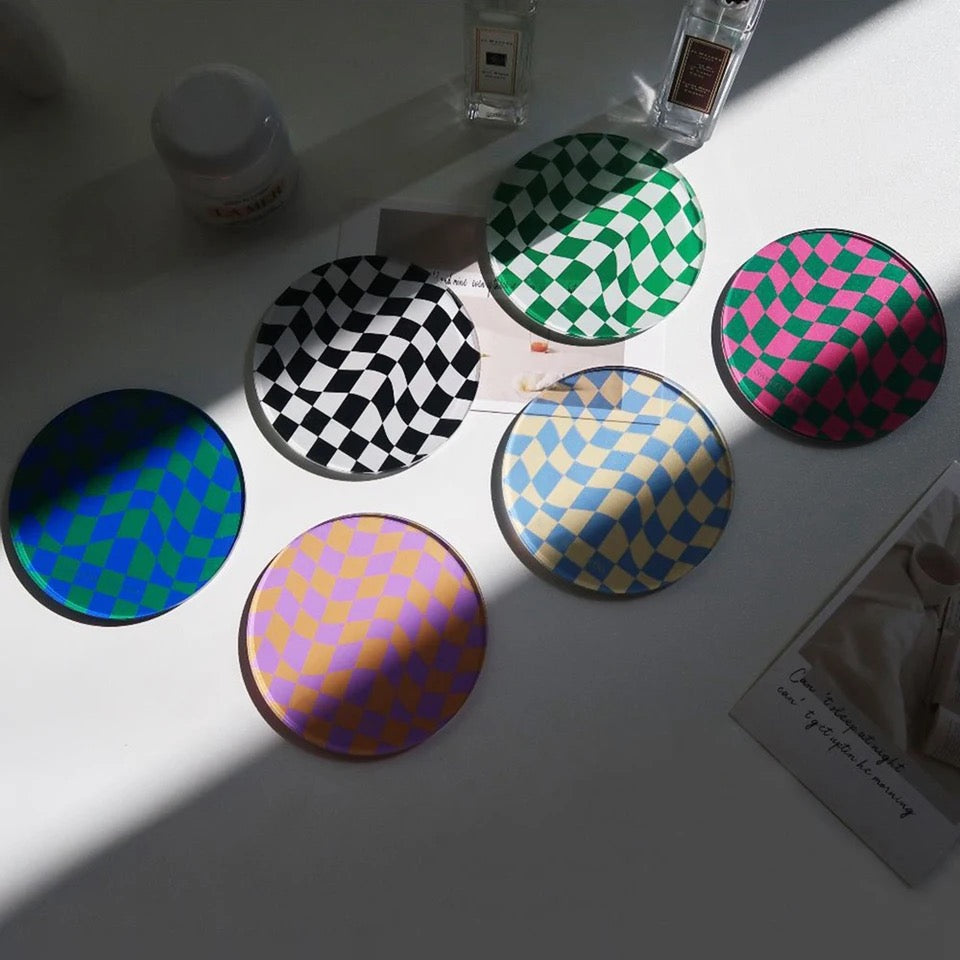 Checkered Cup Coasters