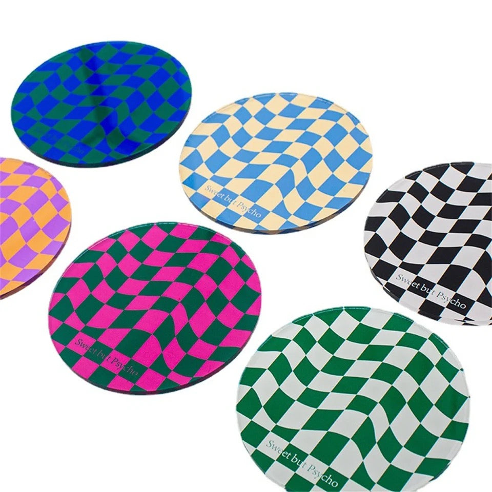 Checkered Cup Coasters