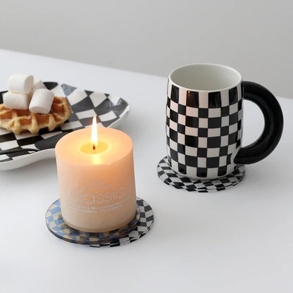 Checkered Cup Coasters