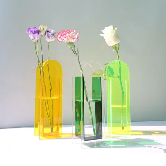 Fluorescent Acrylic Vases