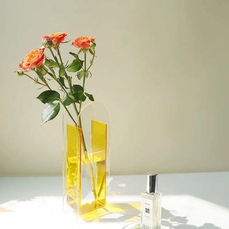 Fluorescent Acrylic Vases