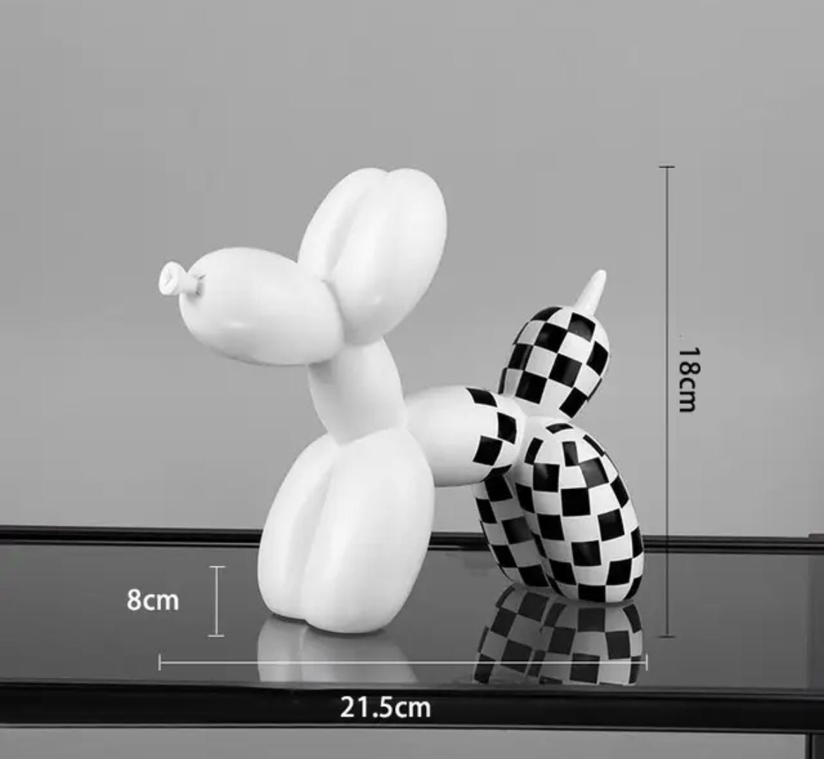 Checkered Balloon Dogs