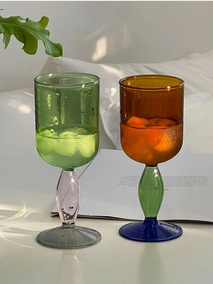 Triple Tone Wine Glasses