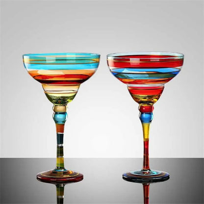Color Whirl Cocktail Glasses