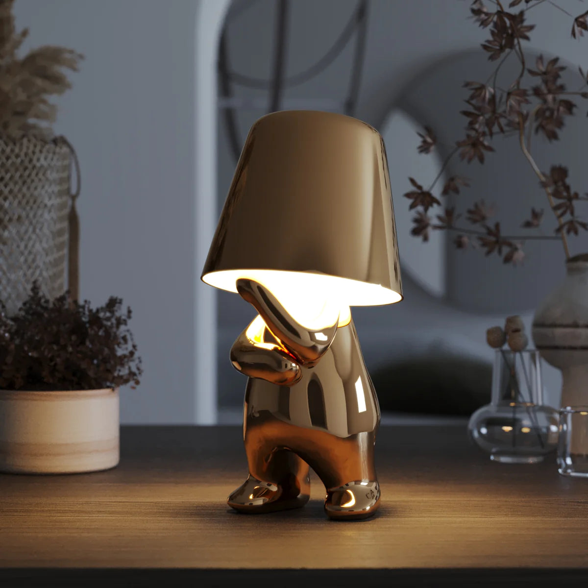 Thinker Man Table Lamps