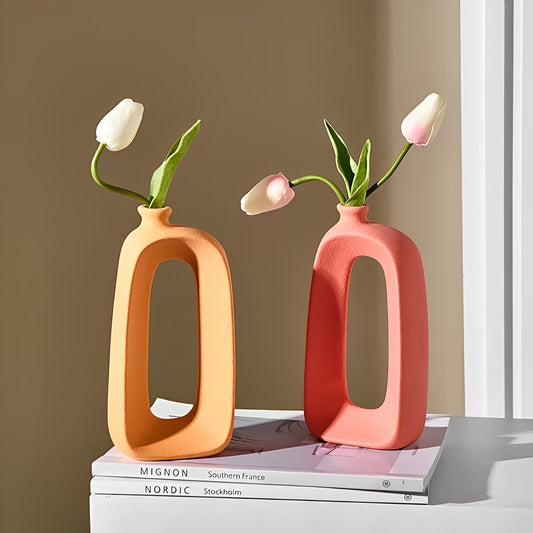 Colorful Swiss-Cheese Vases